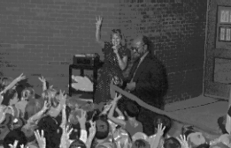 Earl Slacum and Diane Mumford cutting the Ribbon in August of 1993